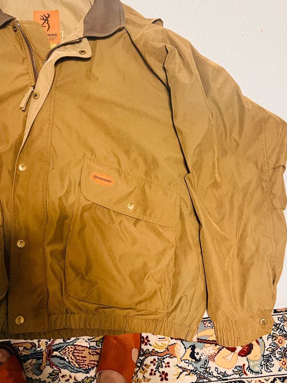 Browning Tan Field Jacket with Dark Brown Collar